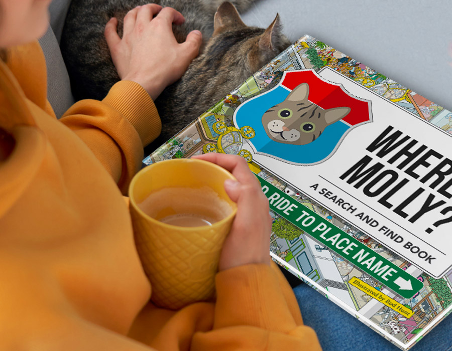 Personalized Cat Book: Where's Your Cat? The Wild Ride to Your City/State