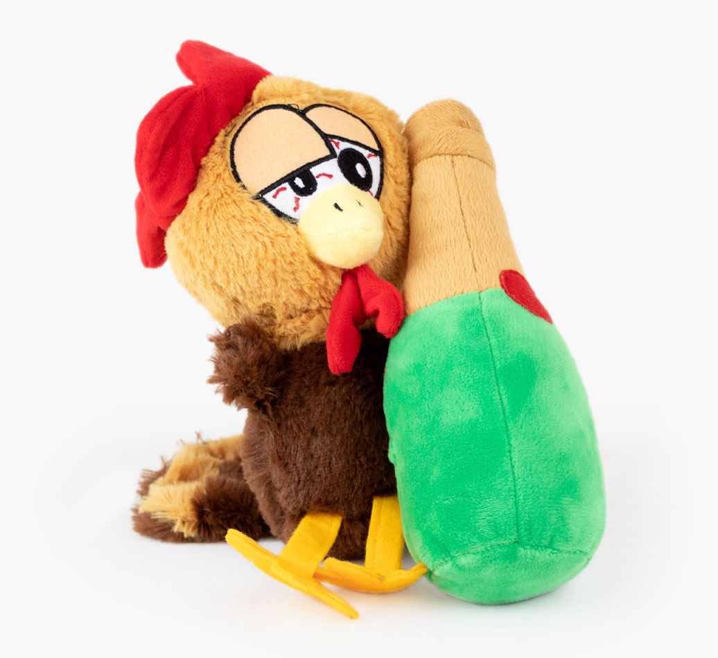 Tipsy Turkey Dog Toy frot view