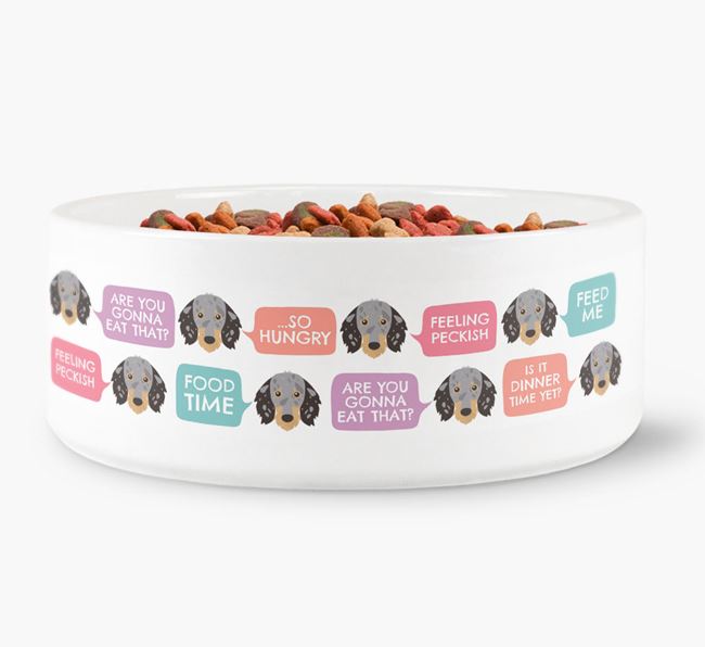 Speech Bubble Dog Bowl for your Dachshund