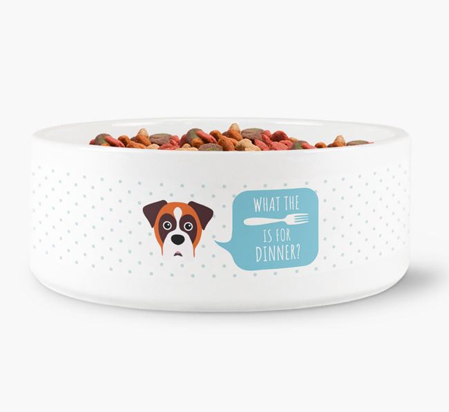 'What's for dinner?' Dog Bowl for your Dog