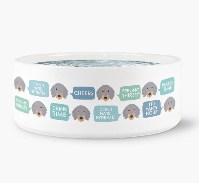 Speech Bubble Dog Water Bowl for your Dachshund