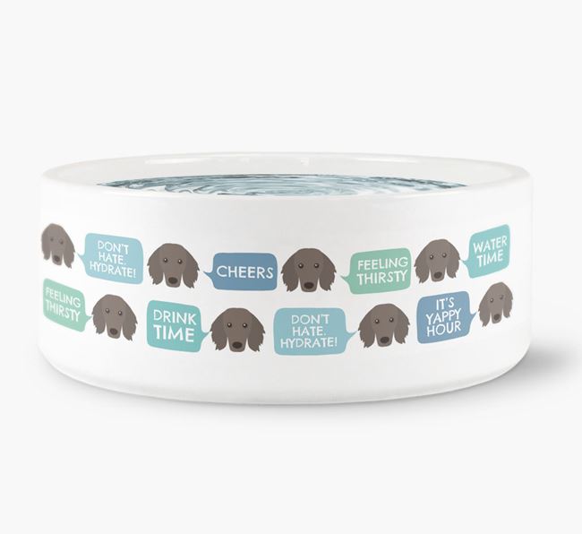 Speech Bubble Dog Water Bowl for your Dachshund