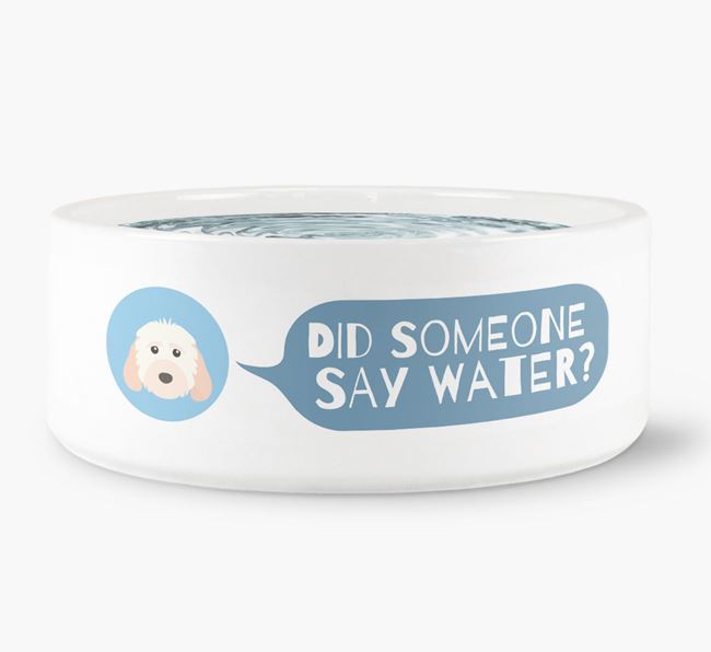 'Did someone say water?' Dog Bowl for your Cockapoo