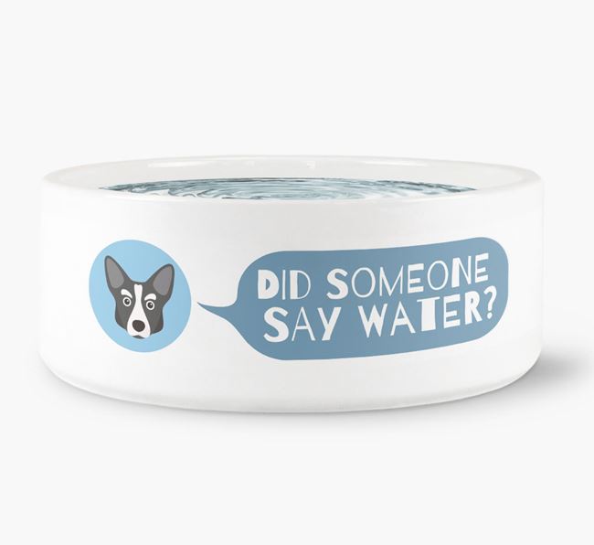 'Did someone say water?' Dog Bowl for your Corgi
