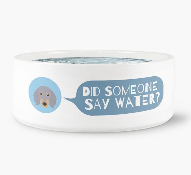 'Did someone say water?' Dog Bowl for your Dachshund