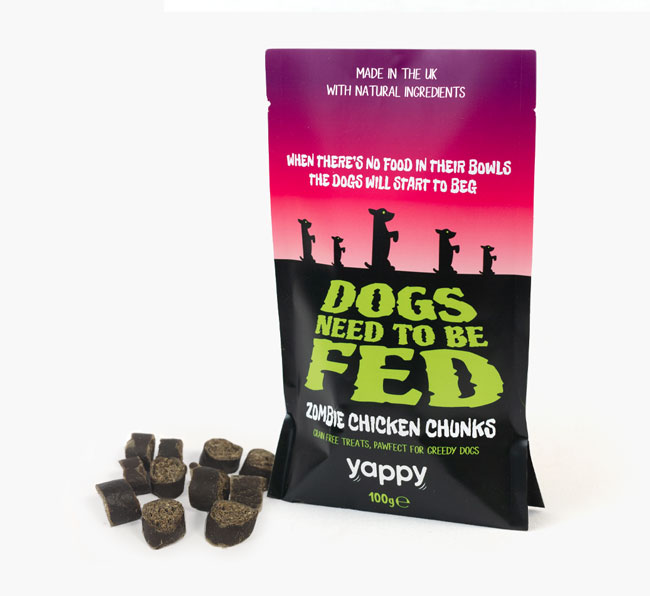 Zombie Chicken Chunk Treats for your Bearded Collie