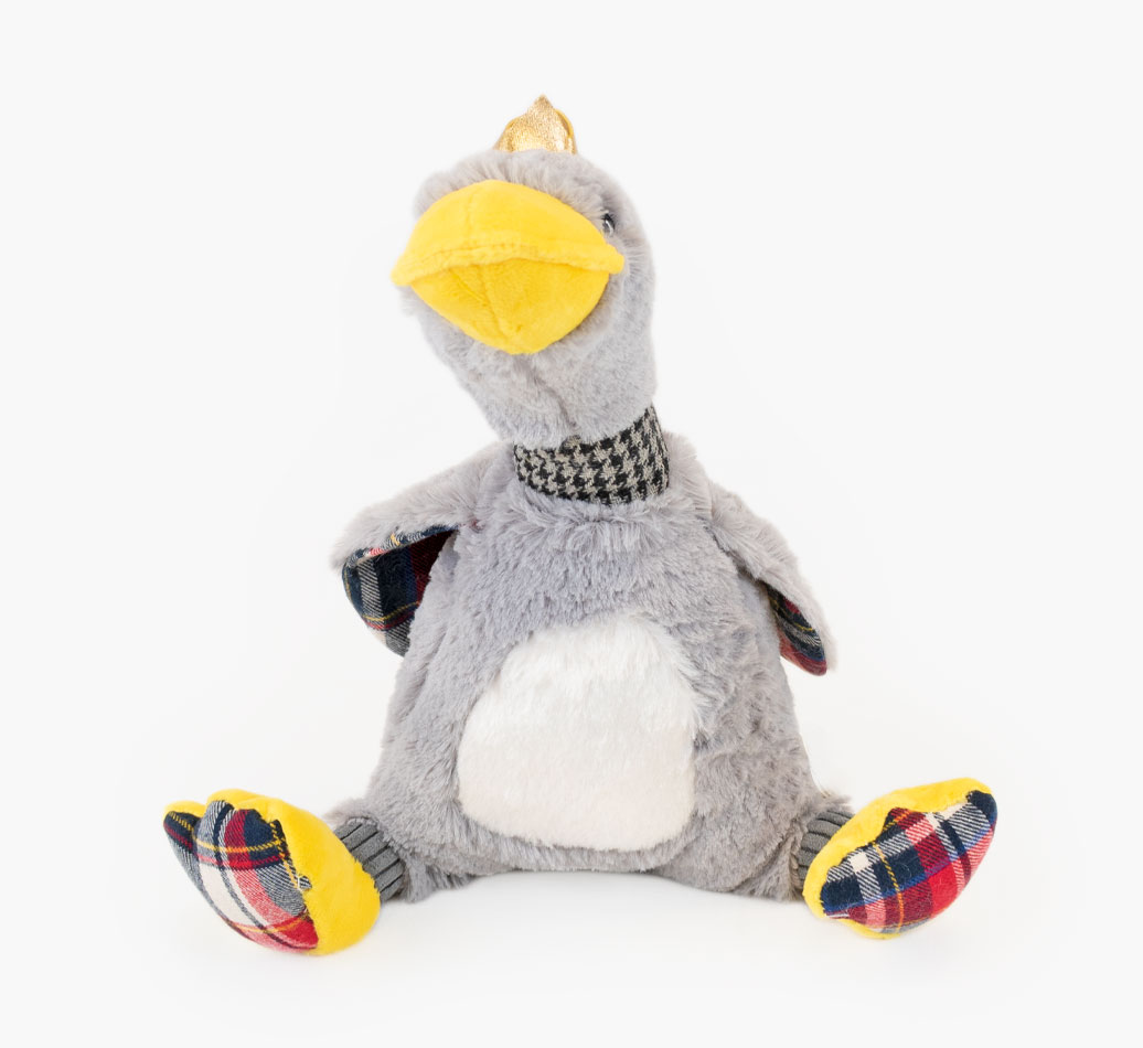 Majestic Crown Plush Goose Dog Toy for your Dog