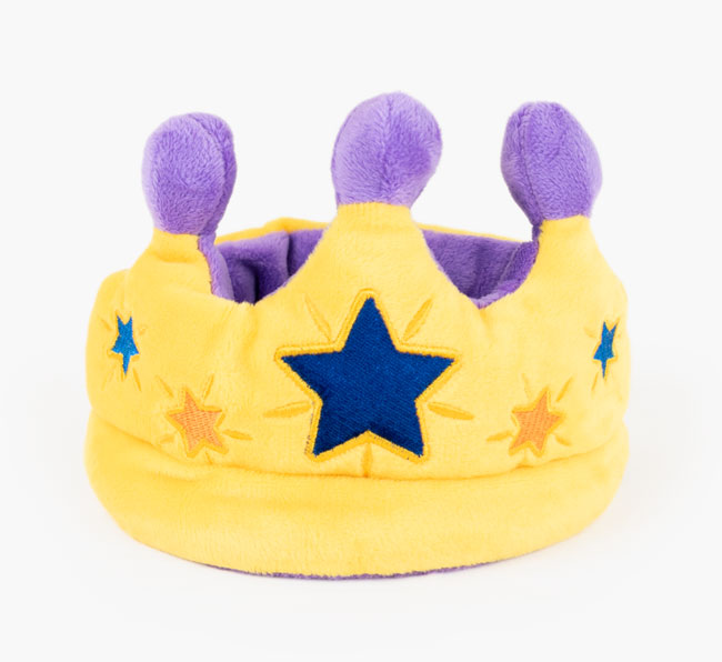 Party Time Crown Dog Toy French Bulldog