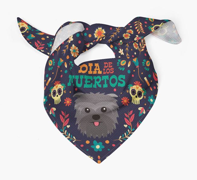 'Dia De Los Muertos' - Personalized Affenpinscher Bandana