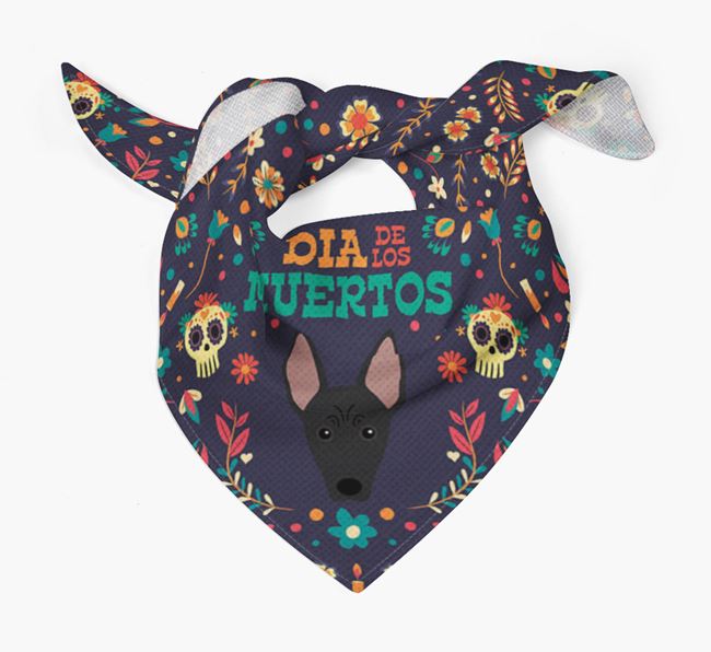 'Dia De Los Muertos' - Personalized American Hairless Terrier Bandana
