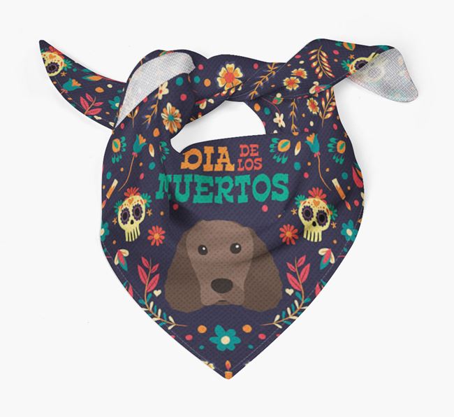 'Dia De Los Muertos' - Personalized American Water Spaniel Bandana