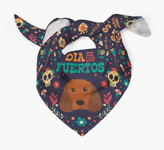 'Dia De Los Muertos' - Personalized American Water Spaniel Bandana