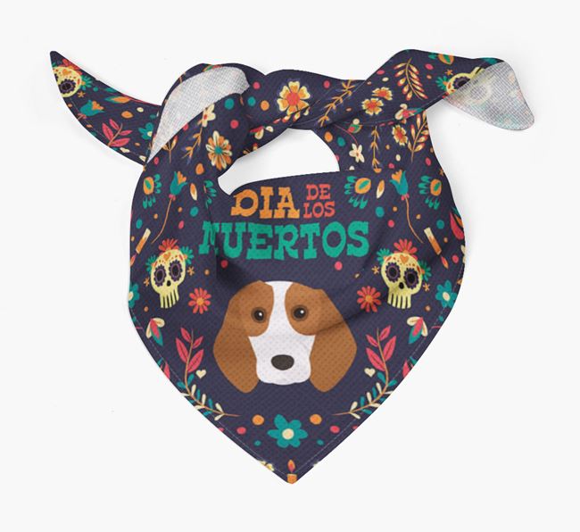 'Dia De Los Muertos' - Personalized Beagle Bandana