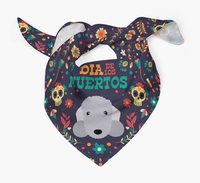 'Dia De Los Muertos' - Personalized Bedlington Terrier Bandana