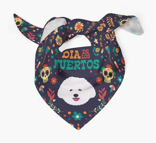 'Dia De Los Muertos' - Personalized Bichon Frise Bandana