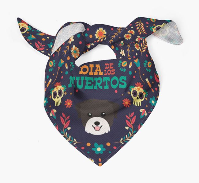 'Dia De Los Muertos' - Personalized Biewer Terrier Bandana