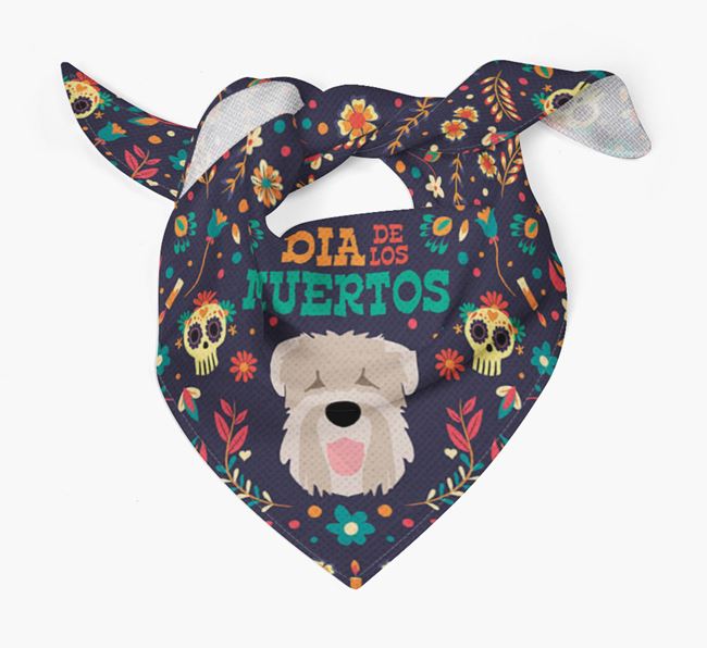 'Dia De Los Muertos' - Personalized Black Russian Terrier Bandana