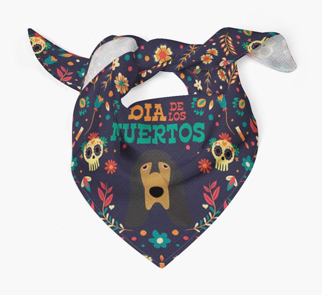 'Dia De Los Muertos' - Personalized Bloodhound Bandana