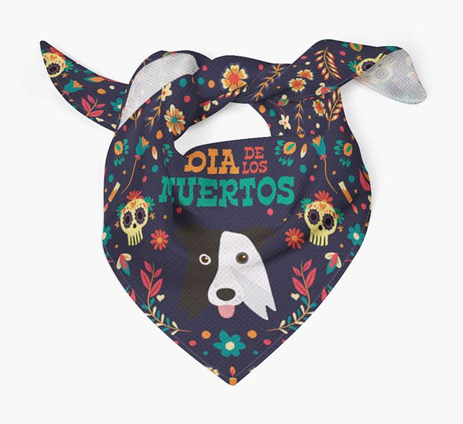 'Dia De Los Muertos' - Personalized Border Collie Bandana