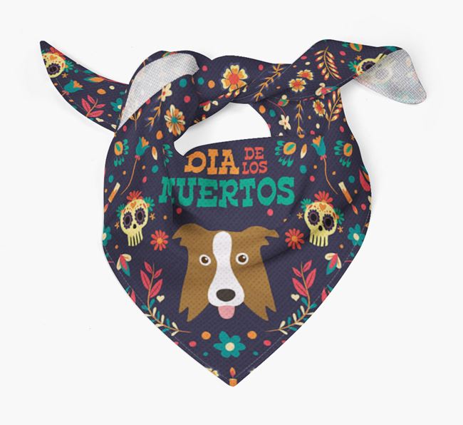 'Dia De Los Muertos' - Personalized Border Collie Bandana