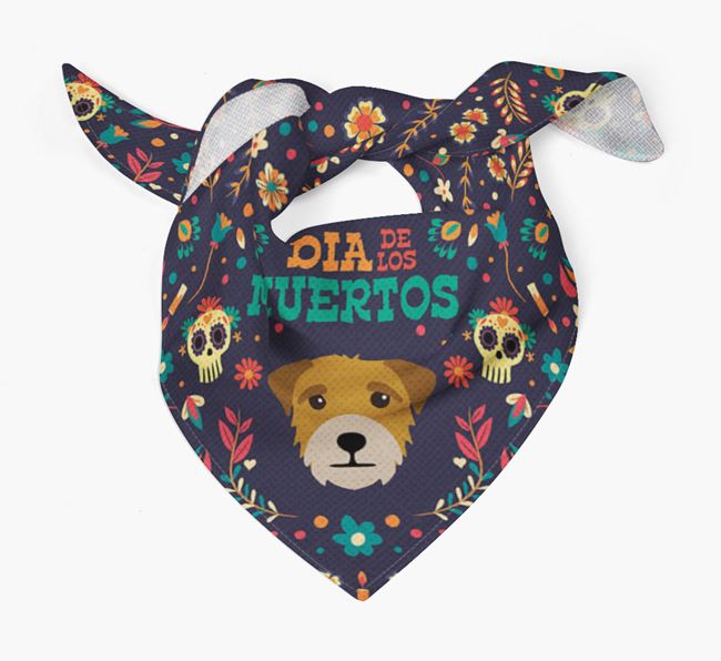 'Dia De Los Muertos' - Personalized Border Terrier Bandana