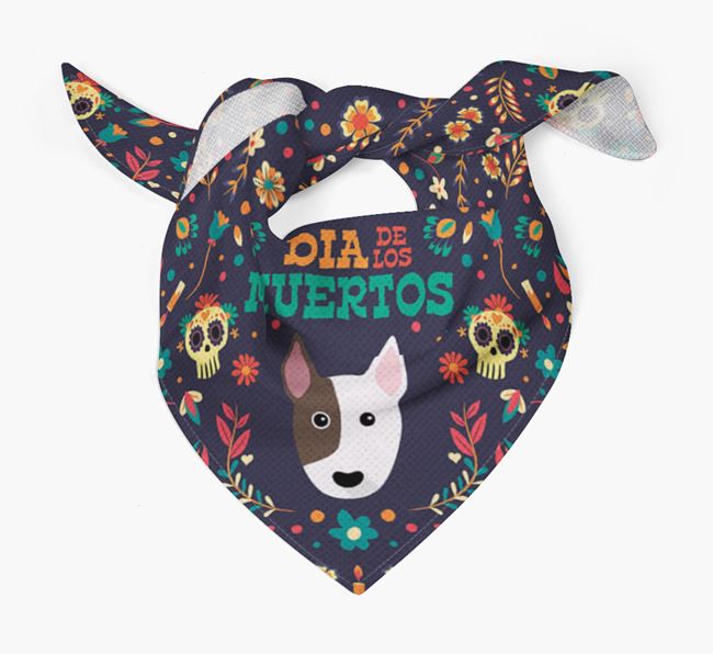 'Dia De Los Muertos' - Personalized Bull Terrier Bandana