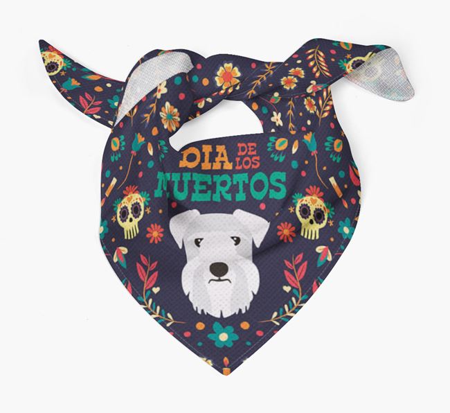 'Dia De Los Muertos' - Personalized Cesky Terrier Bandana