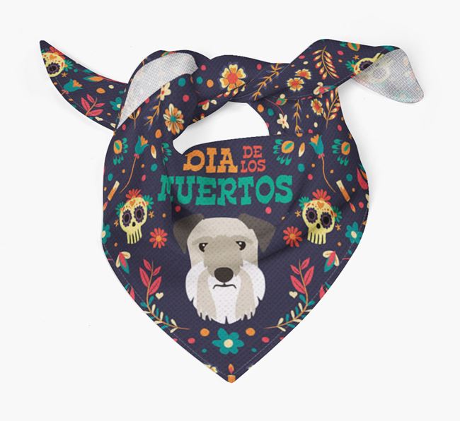'Dia De Los Muertos' - Personalized Cesky Terrier Bandana