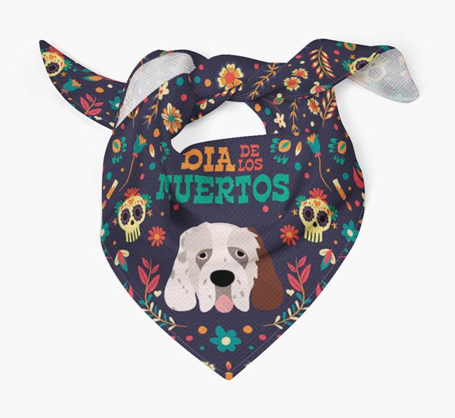 'Dia De Los Muertos' - Personalized Clumber Spaniel Bandana