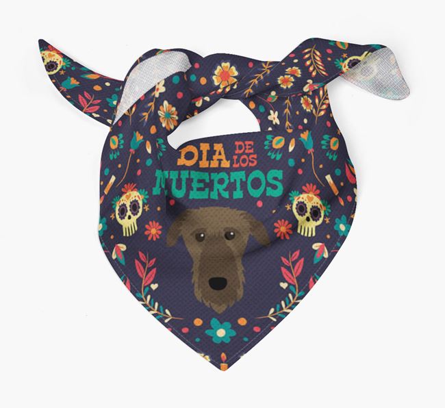 'Dia De Los Muertos' - Personalized Deerhound Bandana