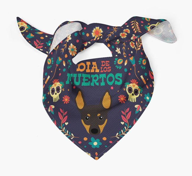 'Dia De Los Muertos' - Personalized English Toy Terrier Bandana