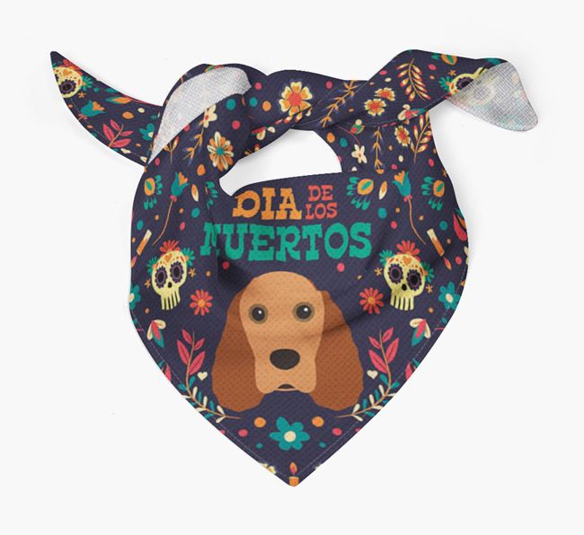 'Dia De Los Muertos' - Personalized Field Spaniel Bandana