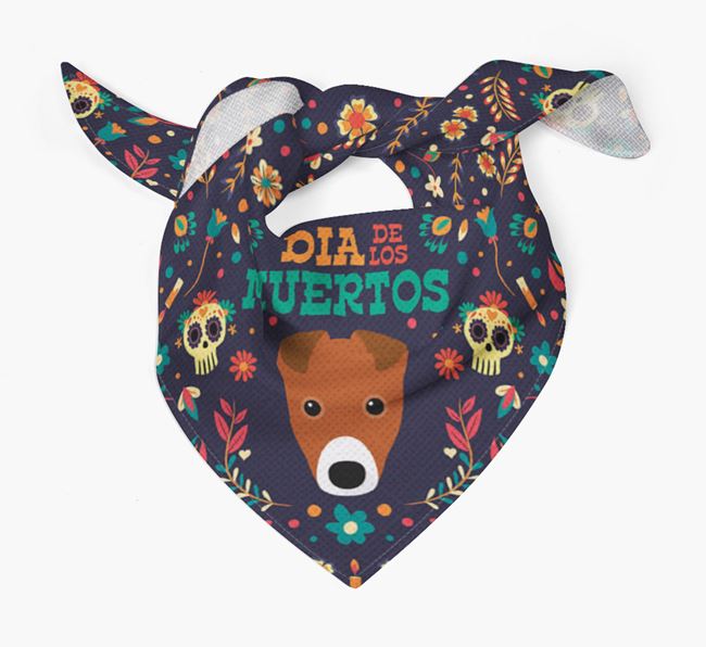 'Dia De Los Muertos' - Personalized Fox Terrier Bandana