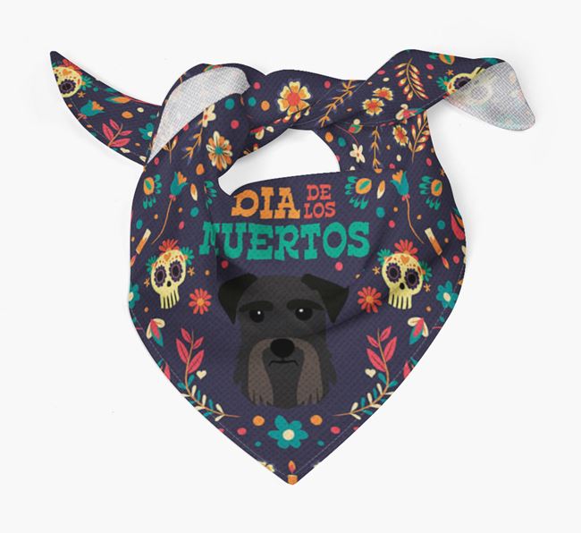 'Dia De Los Muertos' - Personalized Giant Schnauzer Bandana