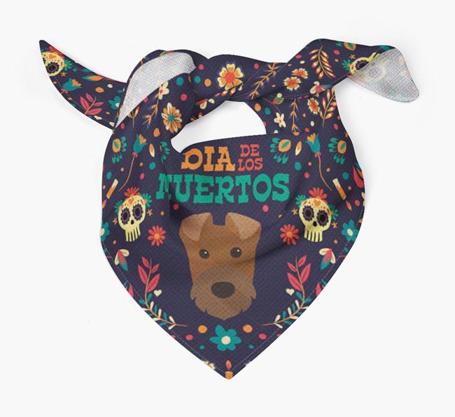 'Dia De Los Muertos' - Personalized Irish Terrier Bandana