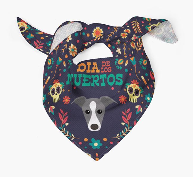 'Dia De Los Muertos' - Personalized Italian Greyhound Bandana