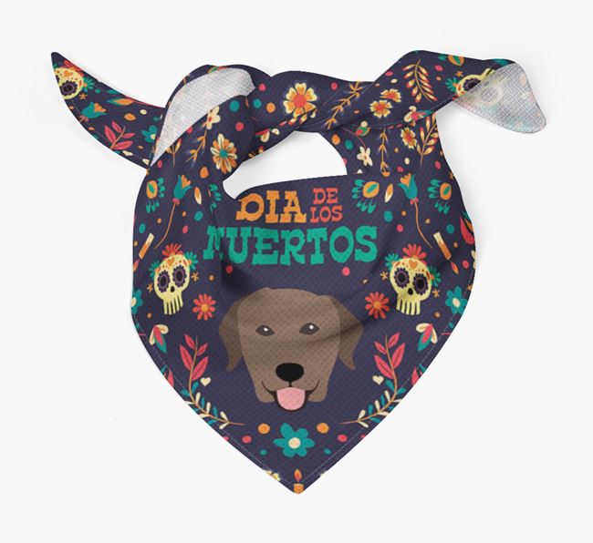 'Dia De Los Muertos' - Personalized Labrador Retriever Bandana
