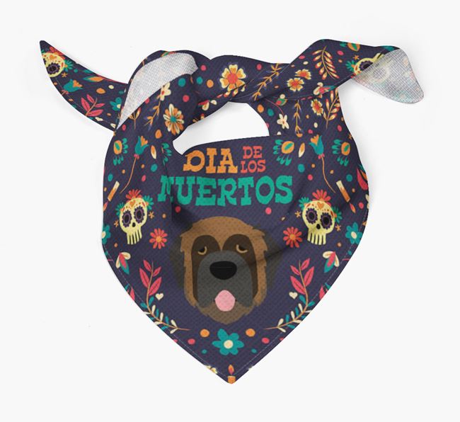 'Dia De Los Muertos' - Personalized Leonberger Bandana