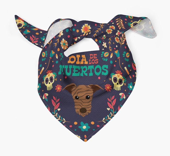 'Dia De Los Muertos' - Personalized Lurcher Bandana