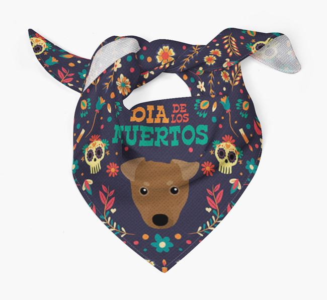 'Dia De Los Muertos' - Personalized Manchester Terrier Bandana