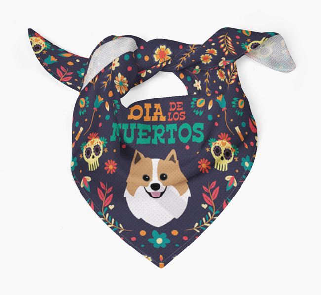 'Dia De Los Muertos' - Personalized Pomeranian Bandana