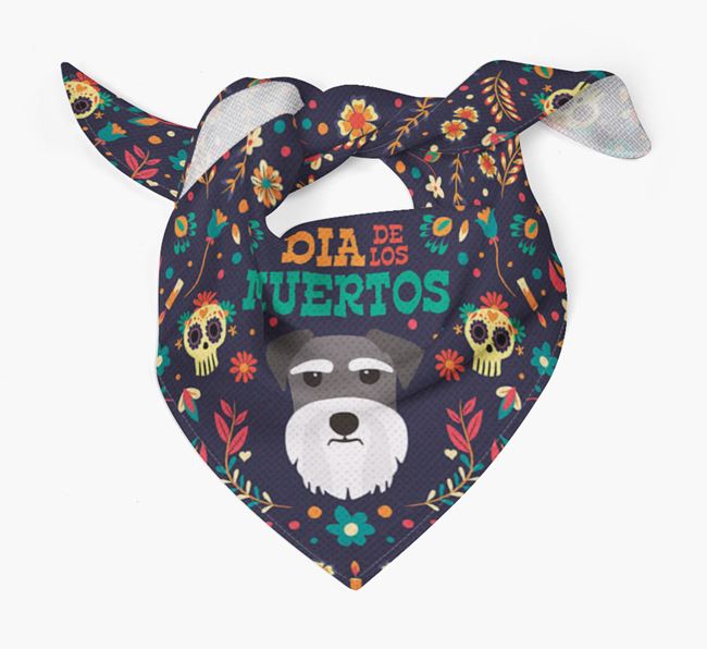 'Dia De Los Muertos' - Personalized Schnauzer Bandana