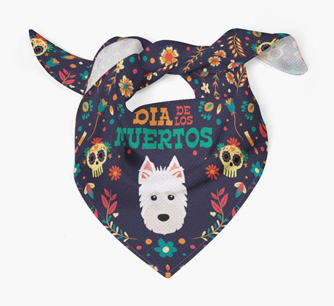 'Dia De Los Muertos' - Personalized Scottish Terrier Bandana