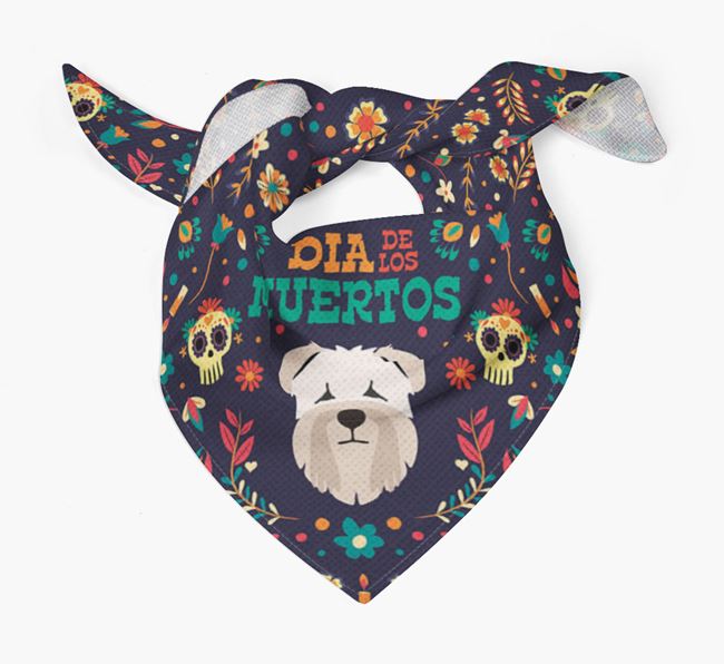 'Dia De Los Muertos' - Personalized Soft Coated Wheaten Terrier Bandana