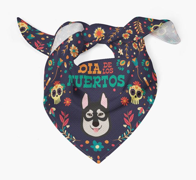 'Dia De Los Muertos' - Personalized Tamaskan Bandana