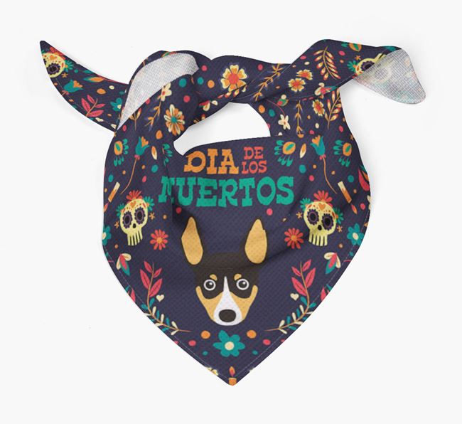 'Dia De Los Muertos' - Personalized Toy Fox Terrier Bandana