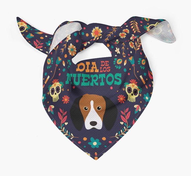 'Dia De Los Muertos' - Personalized Treeing Walker Coonhound Bandana
