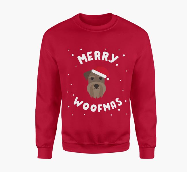'Merry Woofmas' - Personalised Schnauzer Jumper