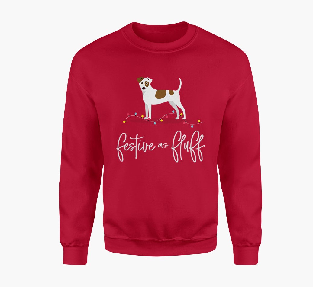 'Festive as Fluff' Adult Jumper with Dog Icon