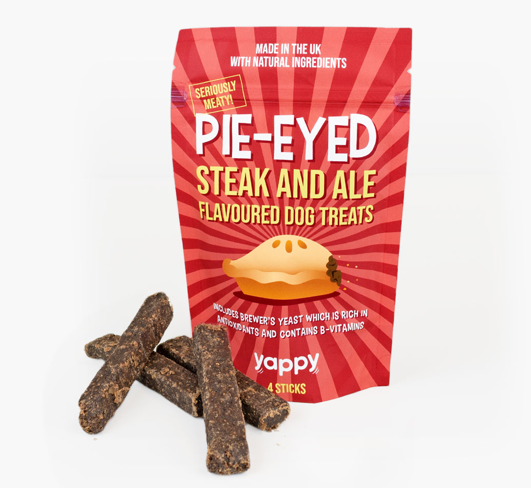 Steak & Ale Dog Treats for your Dog} - front view